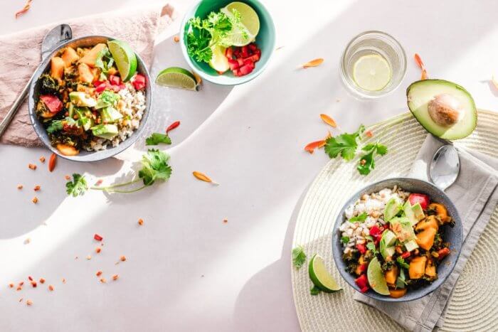 Greek style salad with watermelon